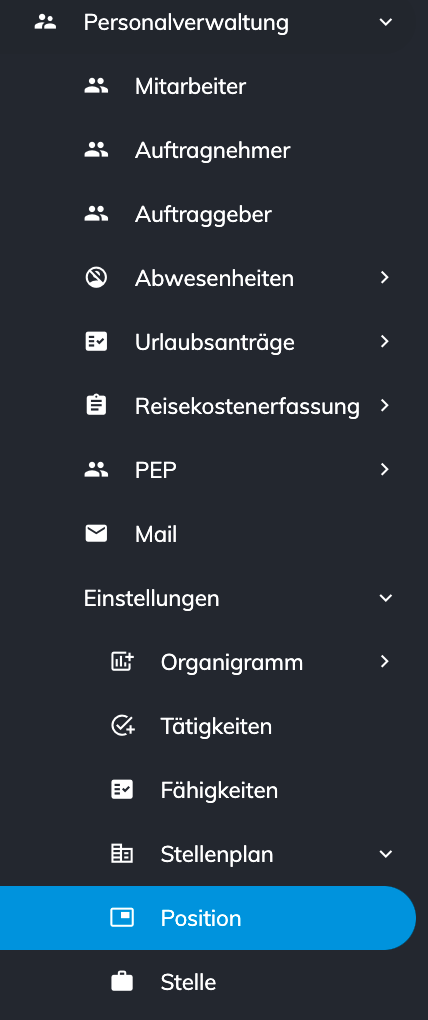 Modul &quot;Position&quot;