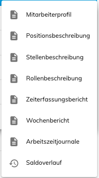 verschiedene Berichte zum herunterladen