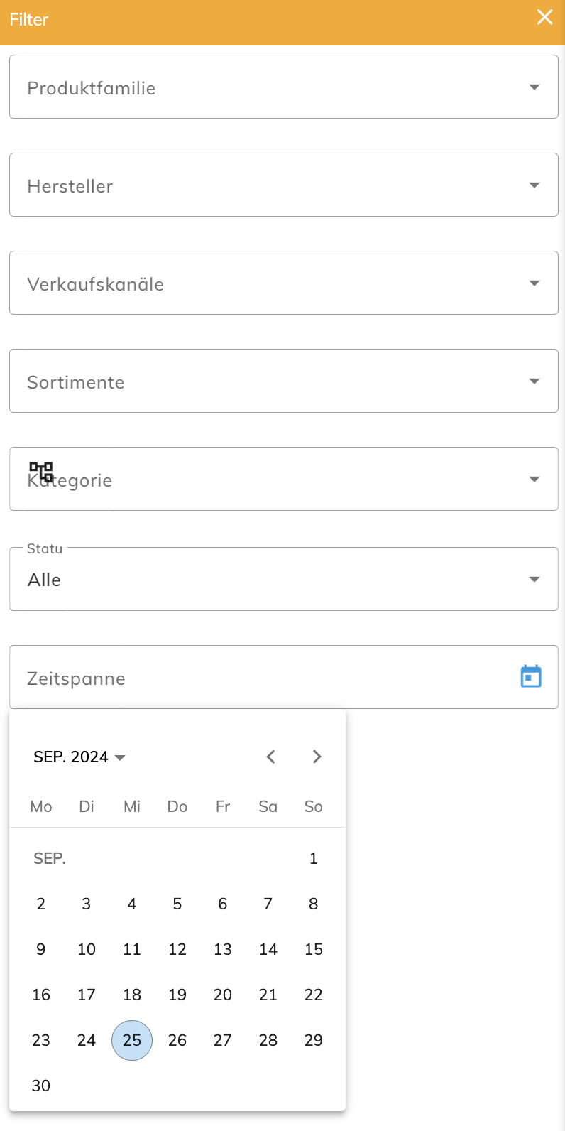 Zeitraumfilter