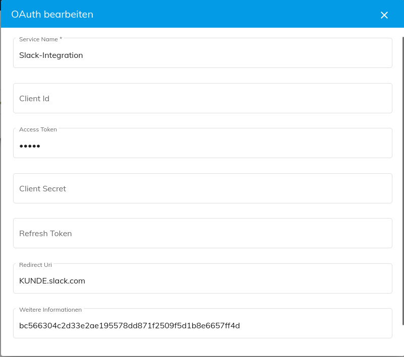 biz.Suite OAuth Setting