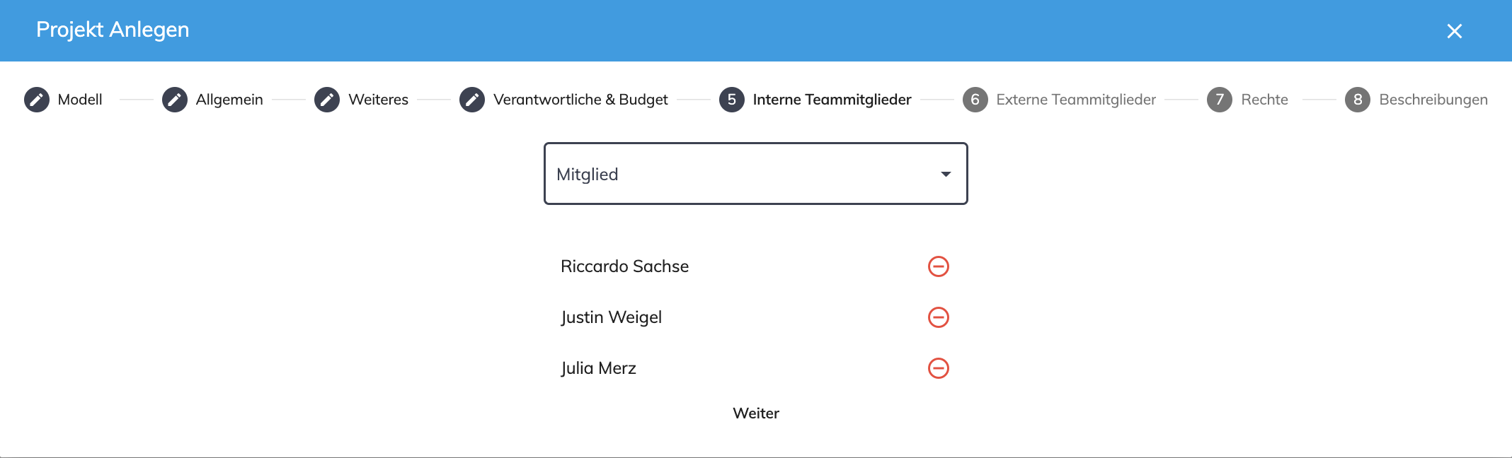 Erstellen Projekte