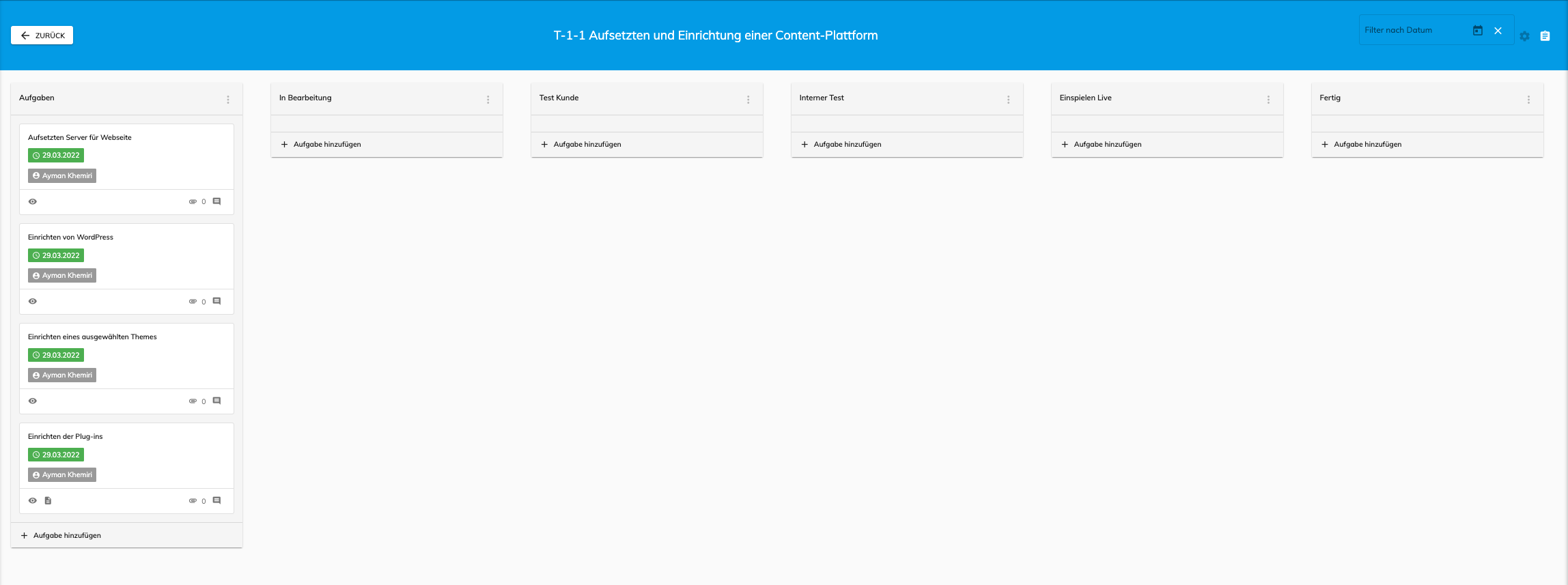 Projektvorlagen