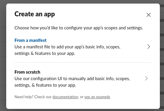 Slack-App-Erstellung