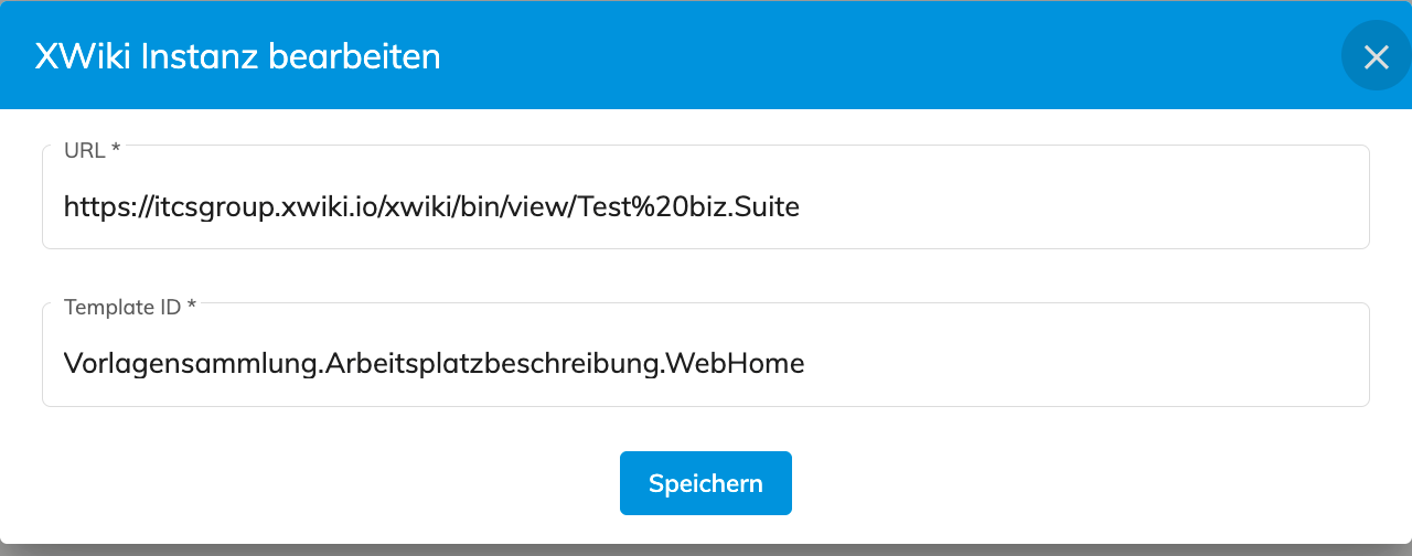 Instanz bearbeiten