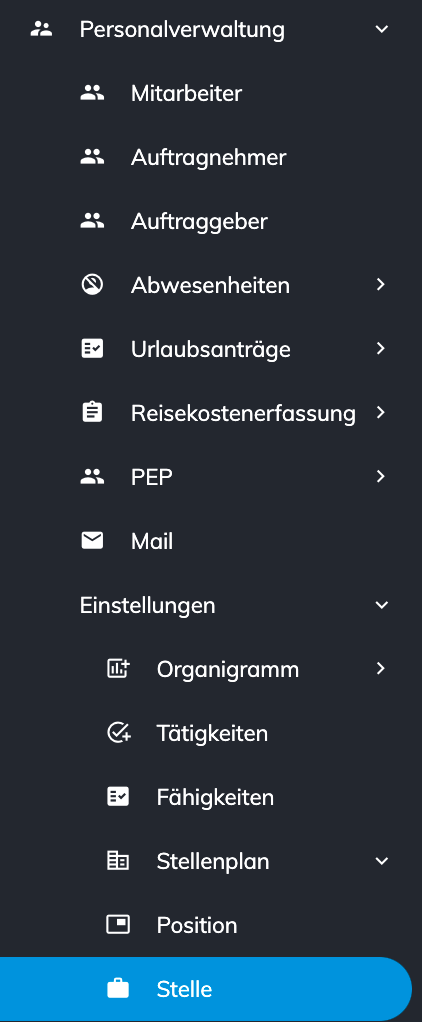 Modul &quot;Stelle&quot;