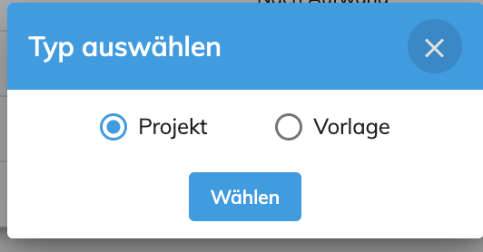Erstellen Projekte