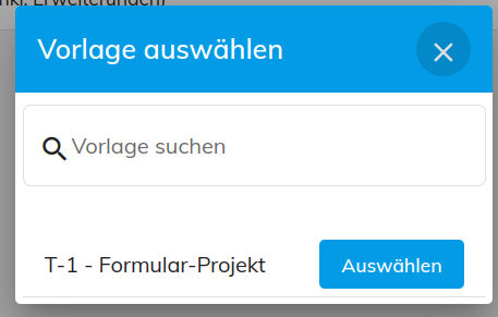Projektvorlagen